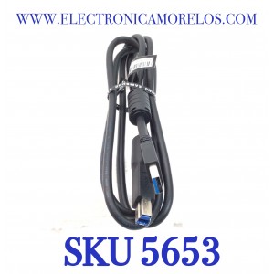 CABLE DE CONEXION USB ORIGINAL SAMSUNG  3.0 TIPO A/B PARA MONITOR SAMSUNG “NUEVO“ / NUMERO DE PARTE BN39-01493A / BN3901493A / 30V / 1.50M / MODELO C27G75TQSN